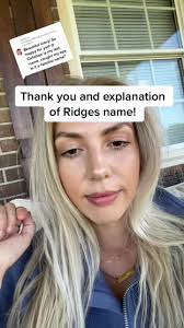 Middle Name for Ridge