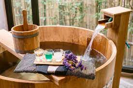 For anyone who has a hot tub at the top of their backyard ideas list, here's a trend you definitely want to check out: Japanese Soaking Tub Add The Exotic To Your Bathroom