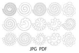 Free Free 95 Svg Printable Rolled Paper Flower Template SVG PNG EPS DXF File