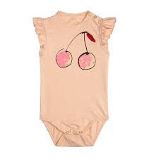 Children Rompers Sleepsuits Soft Gallery Cherry Print Frida Bodysuit Baby Girl Clothes Baby Clothes Kids Outfits