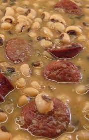 Smoked Sausage And Black Eyed Peas Recipe Yummly Recipe Blackeyed Pea Recipes Smoked Sausage Recipes Black Eyed Peas Recipe