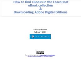 Finding Ebooks In Ebscohost Ebook Collection Downloading Adobe Digi
