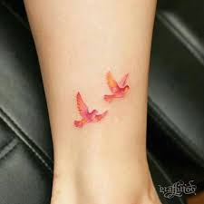 Small Bird Tattoos I Like The Idea That You Could Choose Whatever Colors For These Birds Small Bird Tattoos Tiny Bird Tattoos Red Bird Tattoos