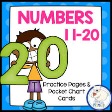 numbers 11 20 worksheets and pocket chart cards