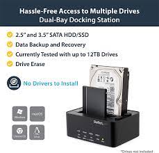 Startech.com usb 3.0 sata 2.5 / 3.5in hdd/ssd duplicator docking station. Startech Com Dual Bay Usb 3 0 Duplicator And Eraser Dock For 2 5 3 5 Sata Ssd Hdd 1 1 Standalone Cloner Wiper Docking Station Satdock2reu3 Computers Accessories Amazon Com