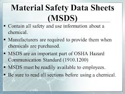 Called the safety data sheet or sds. Material Safety Data Sheets Hazards In The Lab Chemical Classes Ppt Video Online Download