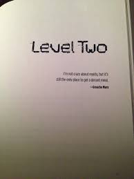 Ready Player One Level Two Quote Ready Player One Ready Player One Book Ready Player One Player One