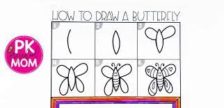 Easy Instructions On How To Draw A Butterfly Preschool Mom Now we have plain butterfly wings, but it's their pattern that makes them so beautiful! to draw a butterfly preschool mom