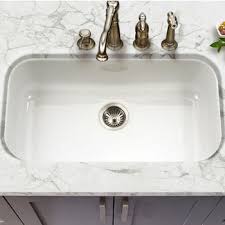 Reviews of the 12 best white kitchen sinks, plus 1 to avoid. Ex Pcg 3600 Porcela Collection Porcelain Enamel Steel Gourmet Undermount Single Bowl Kitchen Sink In Multiple Colors By Houzer Kitchensource Com