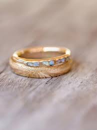 Opal Fossil Ring In Gold Hidden Gems Opal Just Never Bores Rough Opal Ring Opal Rings Fossil Ring