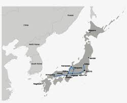 All routes flying from the west to haneda airport fly around the south side of mt. Japan Map Japan Map Simple 1024x683 Png Download Pngkit