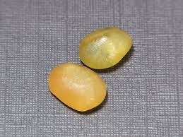 10ct 2 Pcs Heated Facet Rough Yellow Sapphire Gemstone Tb049 Ebay Diy Gemstone Sapphire Gemstone Crystals