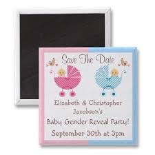 Not finding what you're looking for? Gender Reveal Save The Date Babies In Strollers Magnet Zazzle Com Gender Reveal Baby Gender Reveal Party Baby Gender Reveal