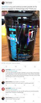 Can You Bring Protein Powder On A Plane Tsa Rules