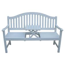 Gartenbank Singapur Eukalyptus 150x63x105 Cm Weiss Fur 199 99 Bank Aus Fsc Zertifiziertem Hartholz Fur Drei Gartenbank Gartenbank Metall Sitzbank Holz