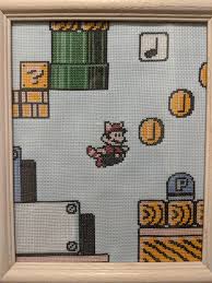 * rather large nintendo super mario brothers design. Fo Super Mario Bros 3 Vignette Pattern By Me From Nintendo Assets Crossstitch