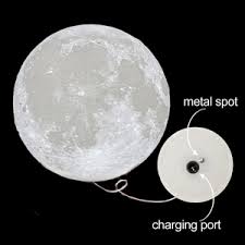 Amazon Com Mydethun Moon Lamp Moon Light Night Light For Kids Gift For Women Usb Charging And Touch Control Brightness Warm And Cool White Lunar Lamp 5 9 In Moon Lamp With Stand Home