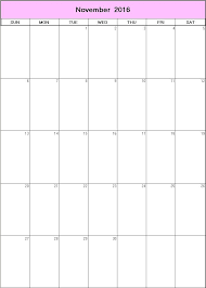 Printable Blank Calendar Image For November 2016 Blank Calendar Printable Blank Calendar Calendar