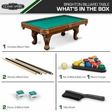 Advertisement Ebay 87 Pool Table Billiard Set Light Cues Balls Chalk Triangle Brush Deep Pockets Billiards Billiard Table Billiard Pool Table