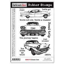 Rubber Stamp Set Classic Cars Vol 1 Darkroom Door Stamp Set Stamp Darkroom Door Stamps