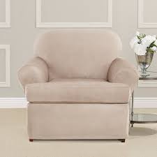 Ultimate Heavyweight Stretch Suede T Cushion Armchair Slipcover Slipcovers For Chairs Armchair Slipcover Sure Fit