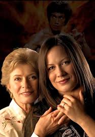 Rare photo of Bruce and Linda in mid air together