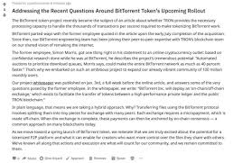 Bittorrent is one of the emerging cryptocurrency established to provide a secure network which extends the current function of file sharing protocol. Tron Addressing The Recent Questions Around Bittorrent Btt Token S Upcoming Roll Out Here Is The Response To The Disgruntled Unemployed Ex Bittorrent Employee Trx Cryptocurrency