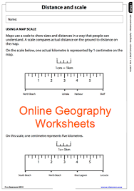 Grade 7 Online Geography Worksheet Distance And Scale For More Worksheets Visit Www E Classroom Co Geography Worksheets Teaching Geography School Worksheets