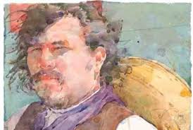 美国特德·纳托尔Ted Nuttall 水彩肖像画作品欣赏- 艺考网