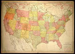 Vintage maps offer today's geography students a peek into the past and an opportunity for their for the crafters, i think vintage maps make great background images. Vintage Usa Map Print Wall Art Living Room Canvas Wall Art Decorative Map Of Americans Of African American Lineage Art Collectibles Giclee Delage Com Br