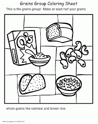 1700x2200 food coloring pages to print vitlt new coloring sheets. Healthy And Unhealthy Food Coloring Pages Grains Group Coloring Pages Printable Com