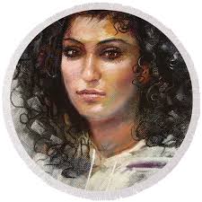 Erbora #2 Round Beach Towel by Ylli Haruni