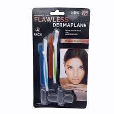 Dermaflash's luxe dermaplaning exfoliation & peach fuzz removal device gives you all the results of a professional dermaplaning treatment in the comfort of your home. Set Of 4 Flawless Dermaplane Facial Exfoliator And Hair Remover Removes Peachfuzz Easy Face Hair Remover From Category Insasta Com