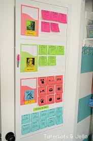 make a post it note chore chart with free printables