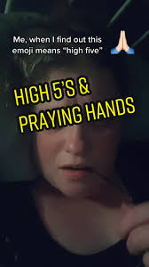 Emoji High Five Not Praying