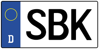 The superbike world championship consists of a series of rounds held on permanent racing facilities. Sbk Wofur Steht Das Auto Kennzeichen Sbk Autokennzeichen Info