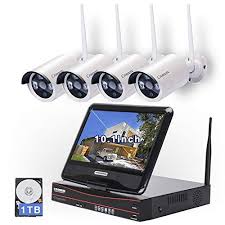 All In One With Monitor Wireless Security Camera System H Https Www Amazo Wireless Security Camera System Wireless Security Cameras Security Camera System