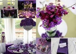 Purple Winter Wedding Decorations Purple Winter Weddings Winter Wedding Decorations Wedding Flower Arrangements Purple