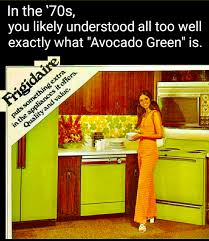 Image result for Avocado Green 1983 Roper