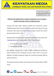 The official website of the department features department's profile; Kenyataan Media Lembaga Hasil Dalam Negeri Malaysia Facebook