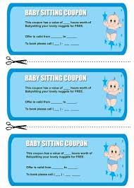 Babysitting Coupon Book Template 6 Babysitting Coupon Babysitting Babysitting Flyers