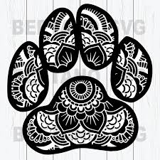 Download Mandala Paw Svg Files Mandala Paw Cutting Files For Cricut Svg Dxf Beetanosvg Scalable Vector Graphics