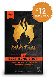 Kettle Amp Fire 39 S Bone Broth Is Made With All Organic Ingredients And Bones From 100 Grass Fed Cows Try Our Bone With Images Beef Bone Broth Bone Broth Beef Bones
