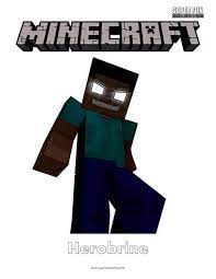 Search images from huge database containing over 620,000 coloring we have collected 38+ minecraft coloring page herobrine images of various designs for you to color. Minecraft Herobrine Coloring Page Super Fun Coloring