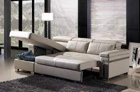 Canapé d angle cuir italien. Canape D Angle Convertible En Cuir Buffle Italien 5 Places Allure Beige Angle Gauche Mobilier Prive