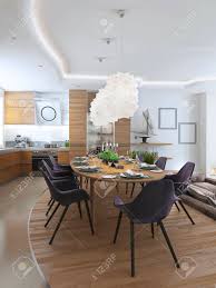 Un choix unique de grande table a manger disponible dans notre magasin. Luxe Salle A Manger Dans Un Style Contemporain Avec Une Grande Table A Manger Pour Huit Personnes Luxe Blanc Lustre Suspendu Au Dessus De La Table De Plastique Opaque Rendu 3d Banque D Images