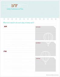 Daily Maintenance Plan Template Free Printable Wellness Recovery Action Plan How To Plan Action Plan