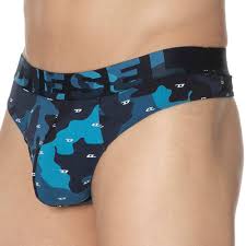 Diesel Instant Looks Camo Thong Blue