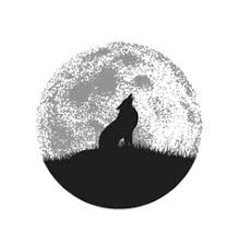 Wolf howling at moon silhouette at getdrawings | free download. Wolf Moon Vector Images Over 1 300