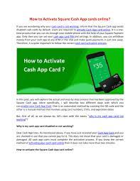 We did not find results for: Are You Unable To Activate The Cash App Card By Cash App Refund Issuu